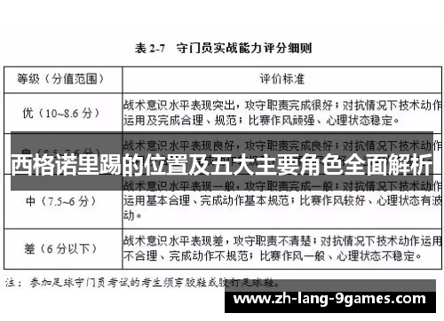 西格诺里踢的位置及五大主要角色全面解析